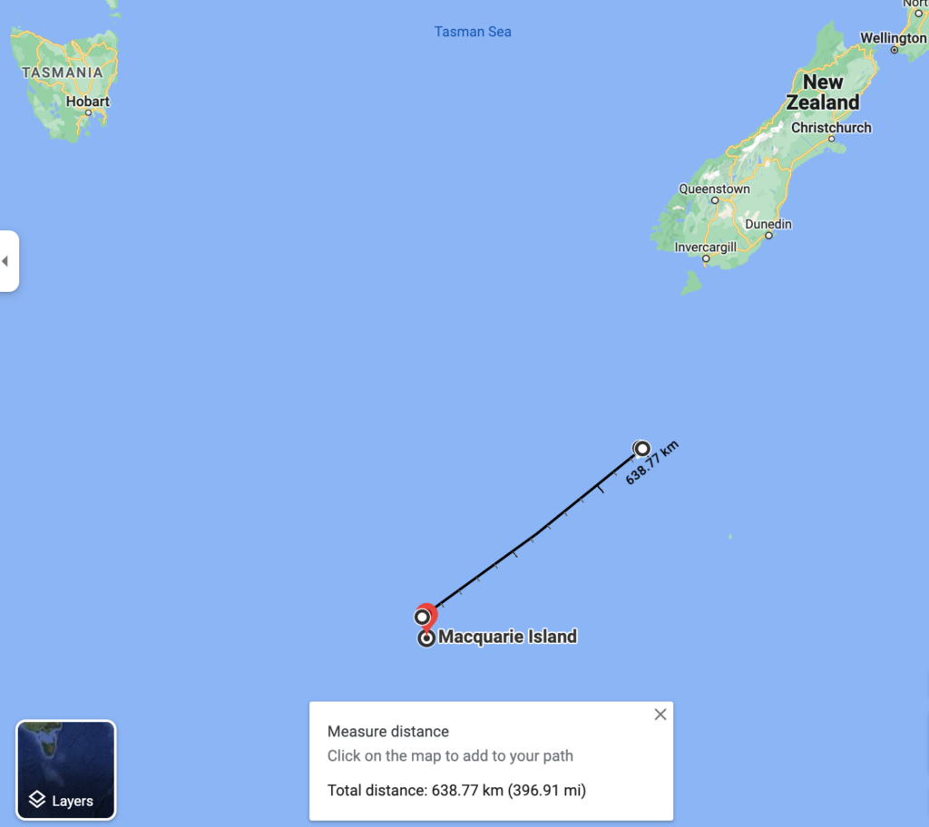 closest point from Australia to New Zealand