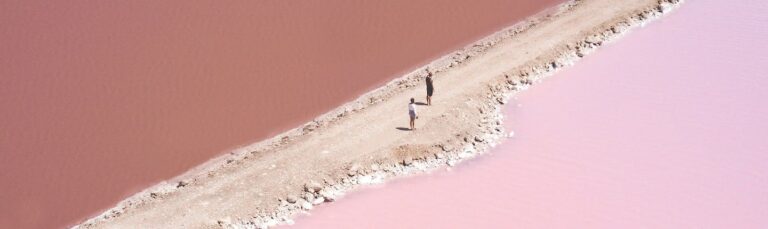 pink lakes western australia