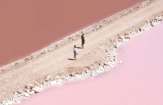 pink lakes western australia