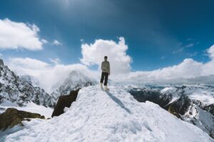 snowy mountain in Australia