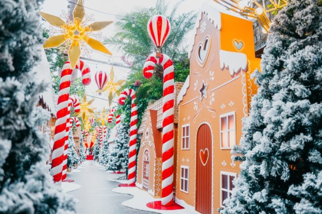 Christmas Gingerbread Lane is back at  The Grounds of Alexandria