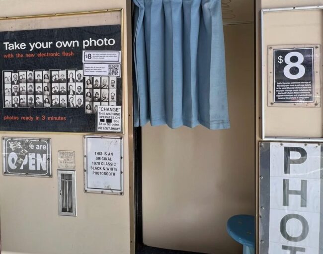 New Vintage Black & White Photo Booth Pop-Up in Collingwood