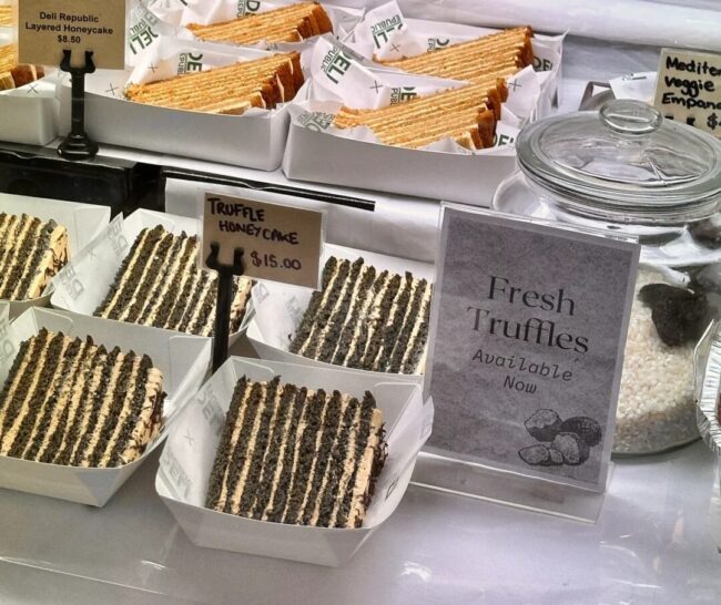 New Truffle Honey Cake at Deli Republic