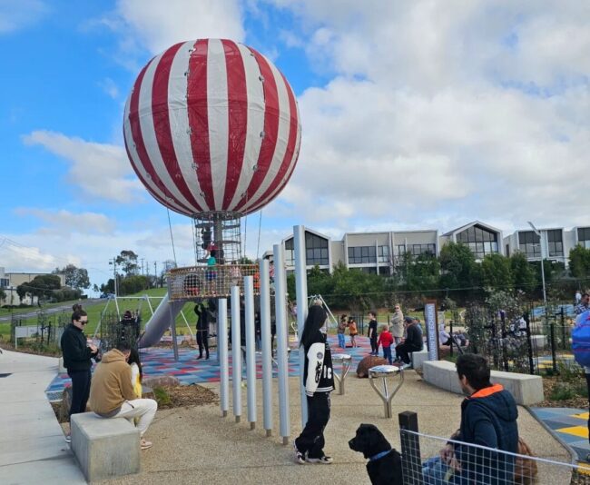 Melbourne's New Hot Air Balloon-Themed Playground - Belsay Reserve