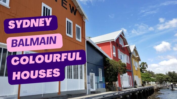 Where to find these colourful houses in Sydney Balmain