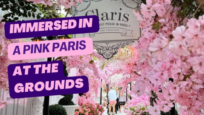 Immersed in a Pink Paris at The Grounds