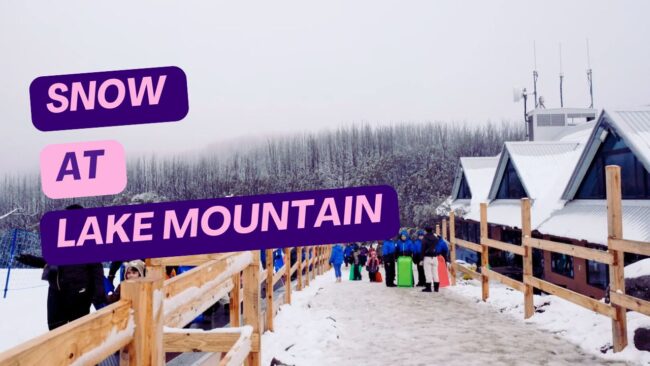 Snow at Lake Mountain