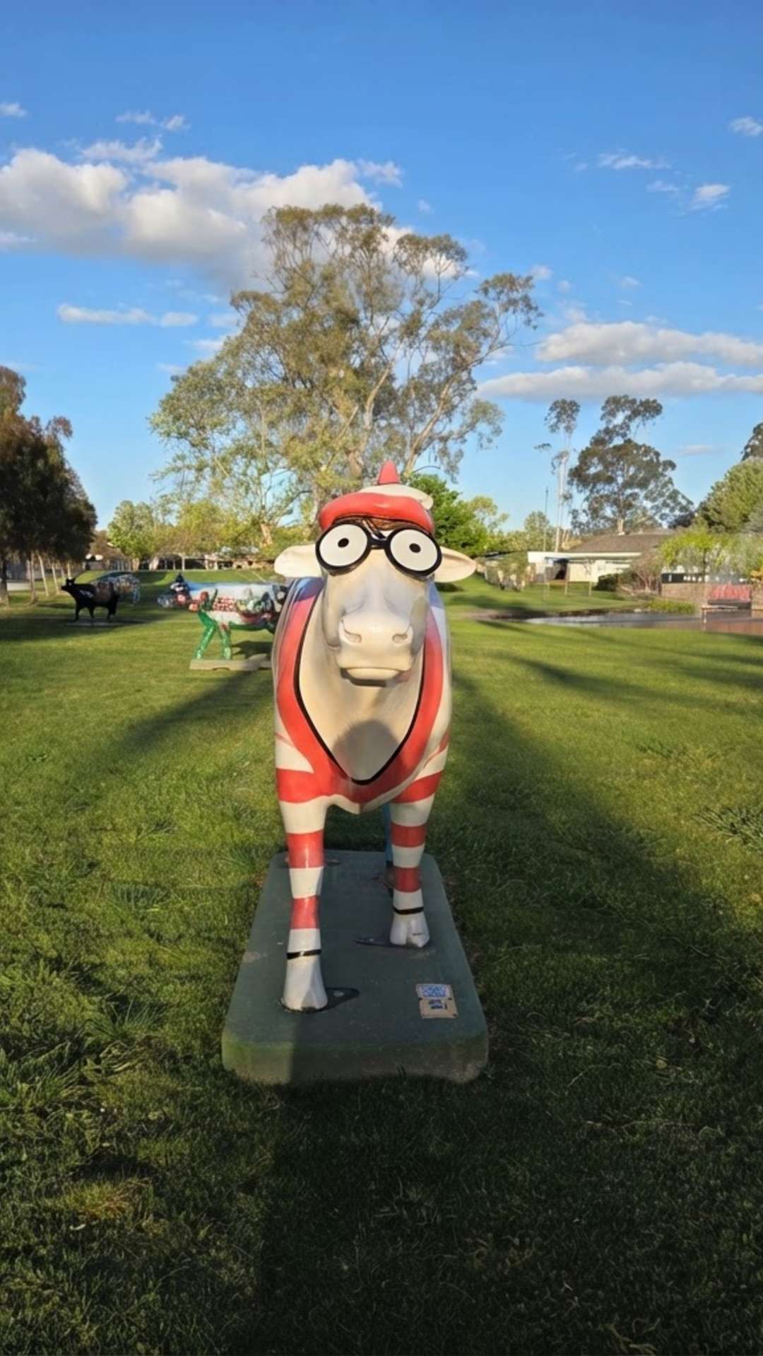 Shepparton Moooving Art - Hunting Painted Cows Sculptures
