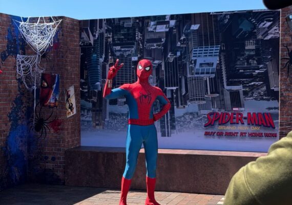Spider-Man pop-up at Circular Quay